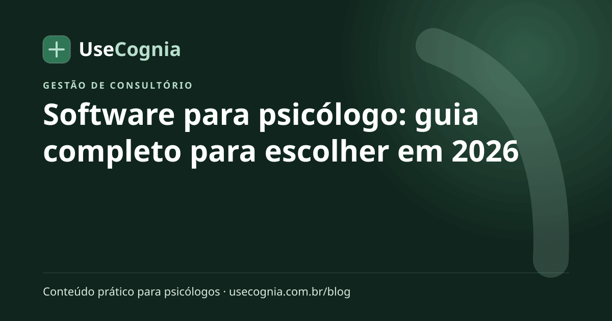 Capa do artigo Software para psicólogo: guia completo para escolher em 2026